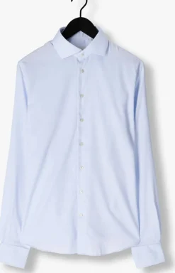 lichtblauwe profuomo klassiek overhemd fine twill - slim fit - non iron extra long sleeve