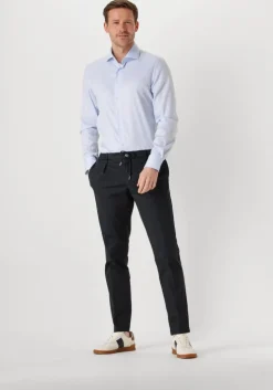 lichtblauwe profuomo klassiek overhemd fine twill - slim fit - non iron