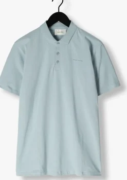 lichtblauwe pure path polo regular fit polo ss t-shirts