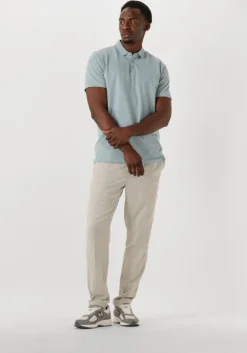 lichtblauwe pure path polo regular fit polo ss t-shirts