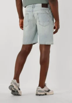 lichtblauwe pure path shorts the owen regular fit denim shorts