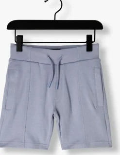 lichtblauwe raizzed korte broek rollan