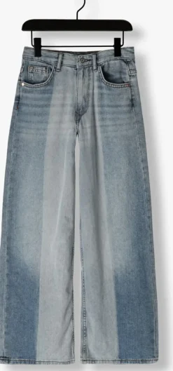 lichtblauwe raizzed wide jeans monaco special