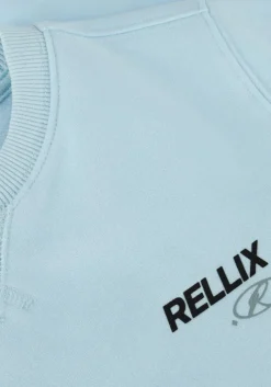 lichtblauwe rellix sweater sweater rellix backprint