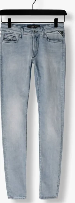 lichtblauwe replay skinny jeans new luz pants