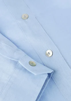 lichtblauwe resort finest maxi jurk shirt dress