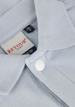 lichtblauwe retour sweater lance