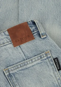 lichtblauwe retour wide jeans gerry