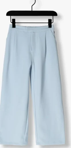 lichtblauwe retour wijde broek bonita