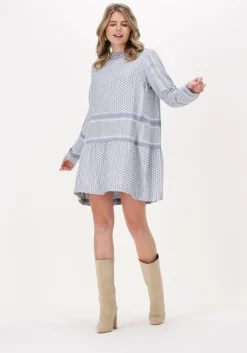 lichtblauwe rough studios mini jurk lana dress