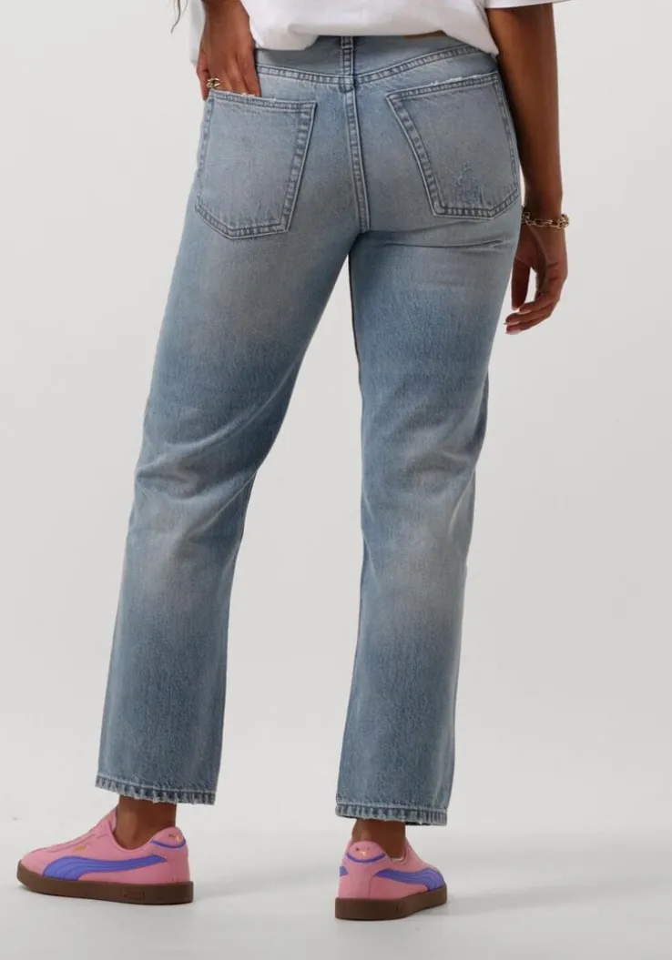 lichtblauwe rough studios straight leg jeans felix jeans