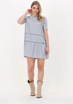lichtblauwe rough studios mini jurk tara dress