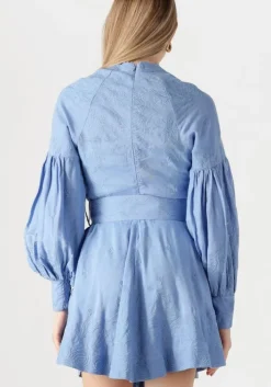 lichtblauwe scarlett poppies mini jurk berite short dress