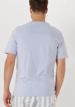 lichtblauwe scotch & soda t-shirt seasonal core - regular fit lo