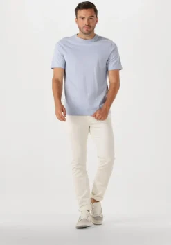 lichtblauwe scotch & soda t-shirt seasonal core - regular fit lo