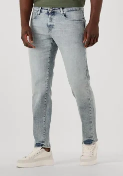 lichtblauwe scotch & soda slim fit jeans core the zee straight jeans