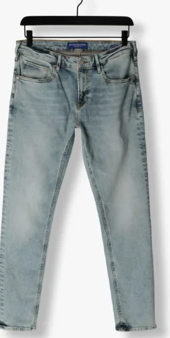 lichtblauwe scotch & soda skinny jeans skim skinny fit jeans - river deep