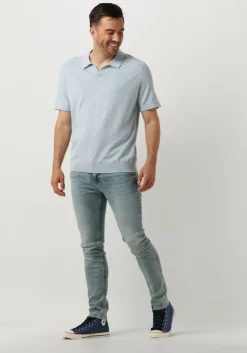 lichtblauwe scotch & soda skinny jeans skim skinny fit jeans - river deep