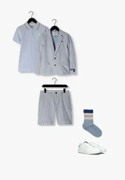 lichtblauwe scotch & soda colberts seersucker stripe blazer