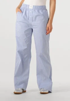 lichtblauwe second female wijde broek tenby trousers