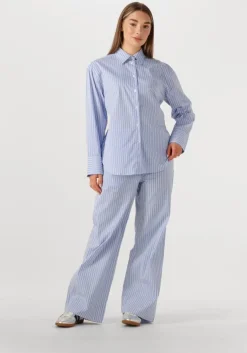 lichtblauwe second female wijde broek tenby trousers