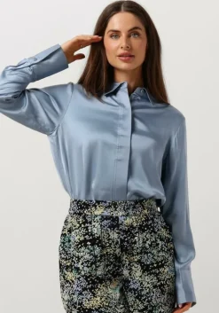 lichtblauwe second female blouses galla classic shirt