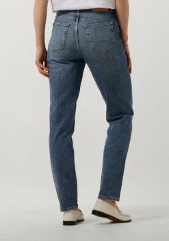 lichtblauwe selected femme slim fit jeans slfamy hw slim chambly blu jea