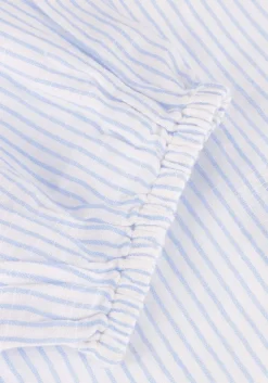 lichtblauwe selected femme blouses slfalberta 3/4 stripe shirt noos