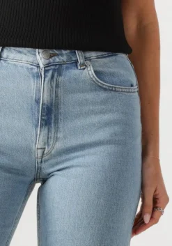 lichtblauwe selected femme wide jeans slfalice-n hw wide lon