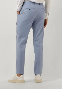 lichtblauwe selected homme pantalon slhslim-cedric structure trs noos