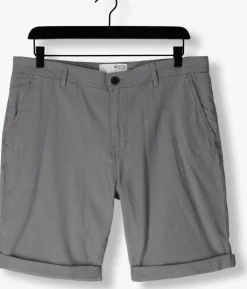 lichtblauwe selected homme korte broek slhslim-luton flex shorts noos