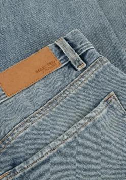 lichtblauwe selected homme straight leg jeans slh190-reg tape cole 3501 l.b wash jns