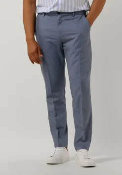 lichtblauwe selected homme pantalon slhslim-timeliam lt blu struc trs flex b