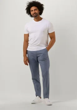lichtblauwe selected homme pantalon slhslim-timeliam lt blu struc trs flex b