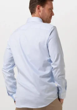 lichtblauwe selected homme klassiek overhemd slhslim-performance shirt ls noos