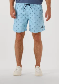 lichtblauwe shiwi zwembroeken men mike swim shorts 7 inch sketched coral