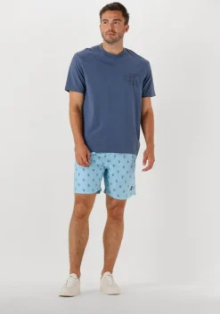 lichtblauwe shiwi zwembroeken men mike swim shorts 7 inch sketched coral