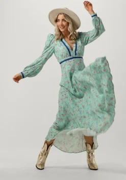 lichtblauwe silvian heach maxi jurk cvp23035ve