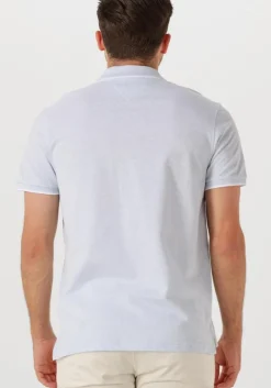 lichtblauwe tommy hilfiger polo linen pique reg polo