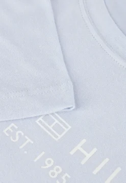 lichtblauwe tommy hilfiger t-shirt reg corp logo