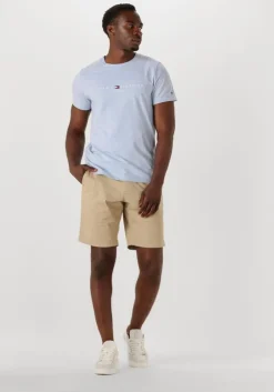 lichtblauwe tommy hilfiger t-shirt tommy logo tee