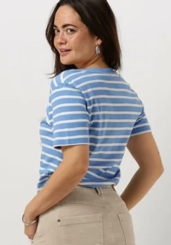 lichtblauwe tommy hilfiger t-shirt new slim cody v-neck ss