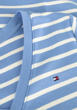 lichtblauwe tommy hilfiger t-shirt new slim cody v-neck ss
