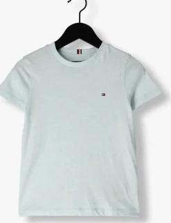 lichtblauwe tommy hilfiger t-shirt essential reg fit tee ss