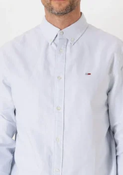lichtblauwe tommy jeans casual overhemd tjm reg oxford shirt ext