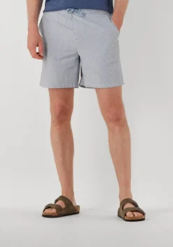 lichtblauwe tommy jeans korte broek tjm seersucker stp beach short