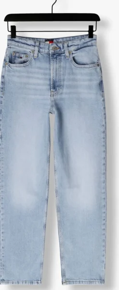lichtblauwe tommy jeans straight leg jeans layla hr slim str bi0112 co