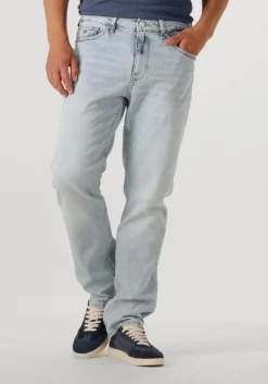 lichtblauwe tommy jeans straight leg jeans ryan slim str bi5115