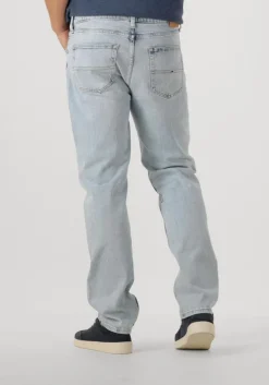 lichtblauwe tommy jeans straight leg jeans ryan slim str bi5115