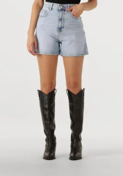 lichtblauwe tommy jeans shorts mom short bi0112